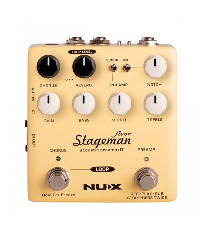 NUX STAGEMAN FLOOR NAP-5 PREAMP ACUSTICO & D.I.