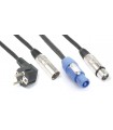 PD Connex CX08-15 Shuko/XLR M-PwcA/XLR F15m