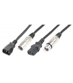 PD Connex CX09-15 IEC M/XLR M-IEC F/XLR F 15m