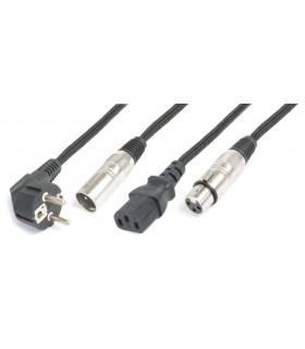 PD Connex CX10-15 Shuko/XLR M-IEC F/XLR F 15m