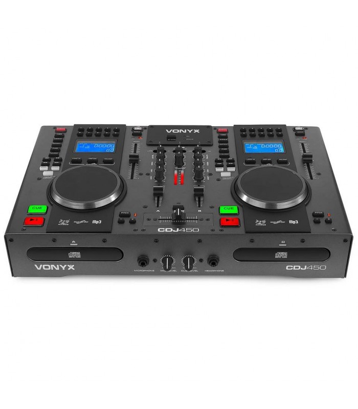 Vonyx CDJ450 Double CD/MP3/USB, BT Statio