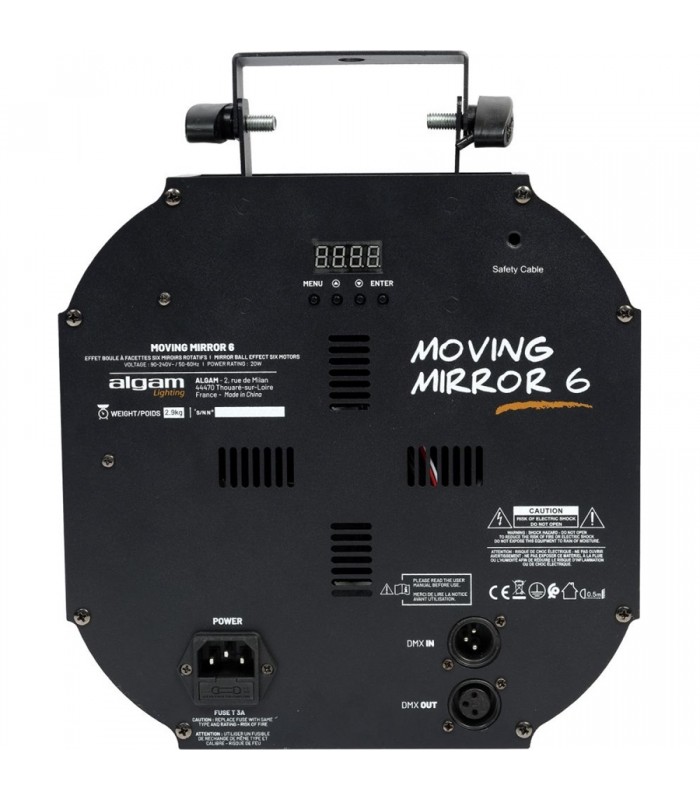 Algam Lighting MOVING-MIRROR-6 Effetto Palla Specchio Motorizzata