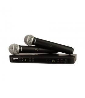 Shure BLX288E-PG58 Ricevitore, 2x trasmettitori a gelato, 2x PG58. (M17)