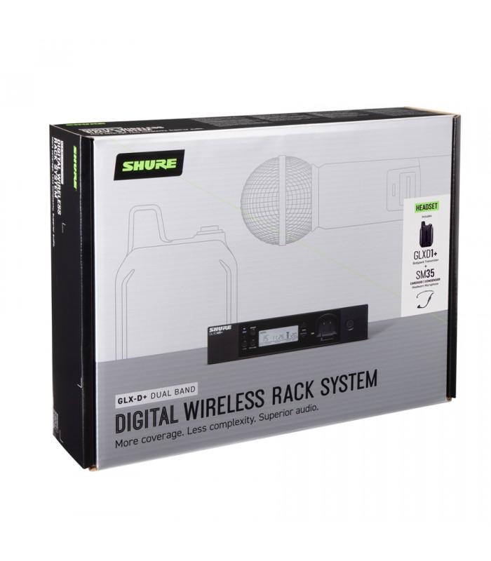 Shure GLXD14R+ con SM35 Sistema Wireless Archetto