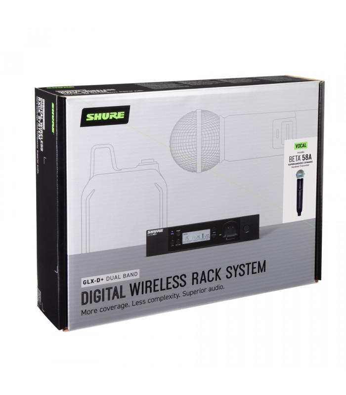 Shure GLXD24R+ con Beta 58 Sistema Wireless