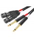 RIDEM RDM C93 CAVO AUDIO 2x XLR F / 2x 6.3mm 3mt