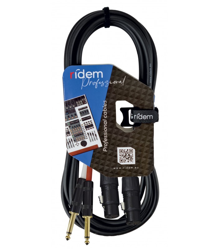 RIDEM RDM C93 CAVO AUDIO 2x XLR F / 2x 6.3mm 3mt