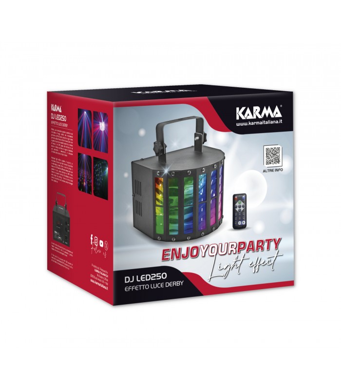 KARMA DJ LED250 EFFETTO LUCE LED DERBY 9x3W DMX