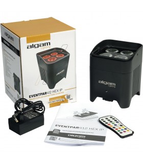 Algam Lighting EVENTPAR412-HEX-IP 4x12W RGBWA-UV IP65 a Batteria
