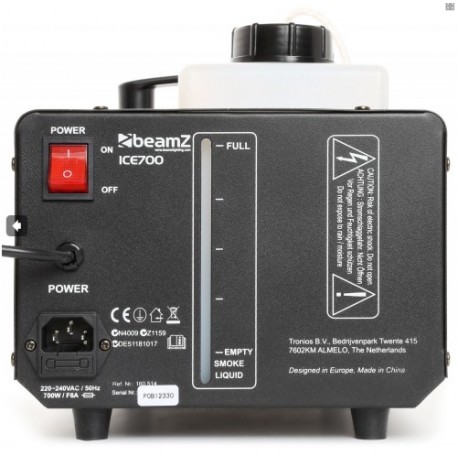BEAMZ ICE700 ICE FOGGER MACCHINA DEL GHIACCIO FUMO BASSO 700watt