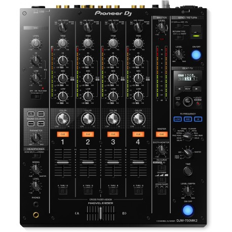 PIONEER DJM750 MKII K BLACK MIXER PER DJ 4 CANALI USB