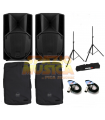 BUNDLE RCF ART 715A MK5 CON CVR ART725 CUSTODIE ORIGINALI FRE300KIT COPPIA STATIVI E BULK250LU10 CAVI XLR M/F DA 10 METRI