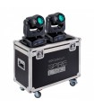 SET 2 TESTE MOBILI LED BEAM CENTOLIGHT SPIRE L180 & FLIGHT CASE