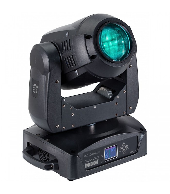 SET 2 TESTE MOBILI LED BEAM CENTOLIGHT SPIRE L180 & FLIGHT CASE