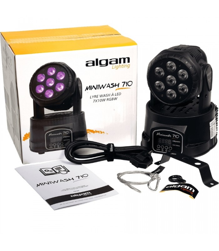 Algam Lighting MINIWASH 710 Wash Testa Mobile LED RGBW 7x10W