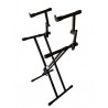 EXTREME KSXX2B STAND SUPPORTO TASTIERA A DOPPIA XX DOPPIO PIANO