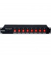 Algam Lighting DISPATCH-8 Multipresa 8 Posti da Rack Interruttori Individuali