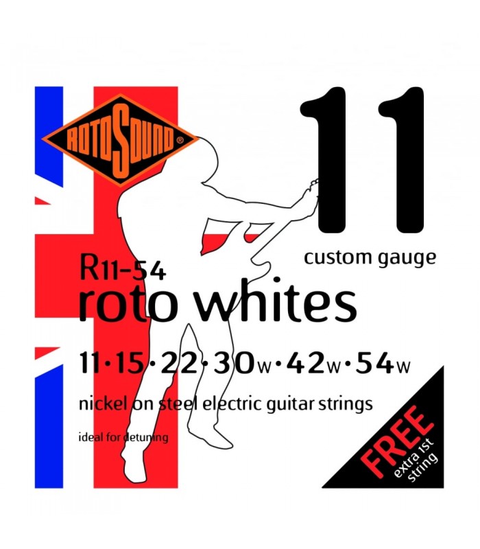 ROTOSOUND R11-54 ROTO WHITES CORDIERA PER CHITARRA ELETTRICA