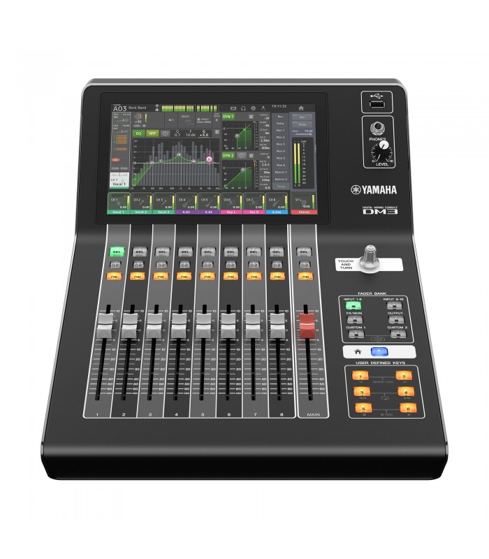 YAMAHA DM3S MIXER DIGITALE 16 CANALI CON 9 FADER MOTORIZZATI