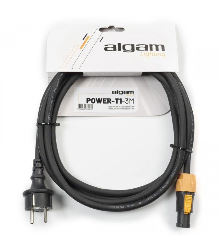 Algam Lighting POWER-T1-3M Cavo Alimentazione CE/pCon TRUE1